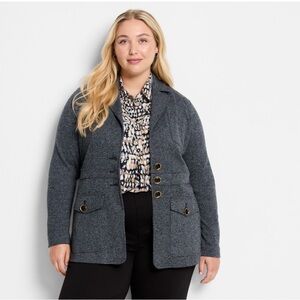 New! ‎ NIC+ZOE Editor Knit Blazer